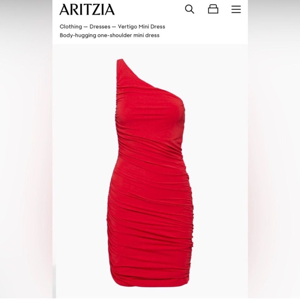 Babaton Vertigo Mini Dress in Red